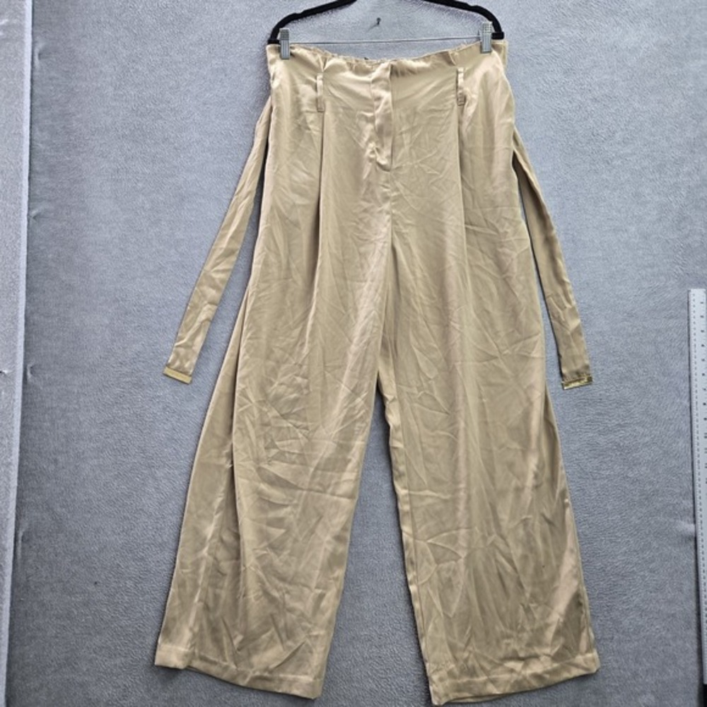 Michael Kors Women Pants XL Brown Dress Pants‎ Wide-Leg Relaxed 29" Inseam NWT